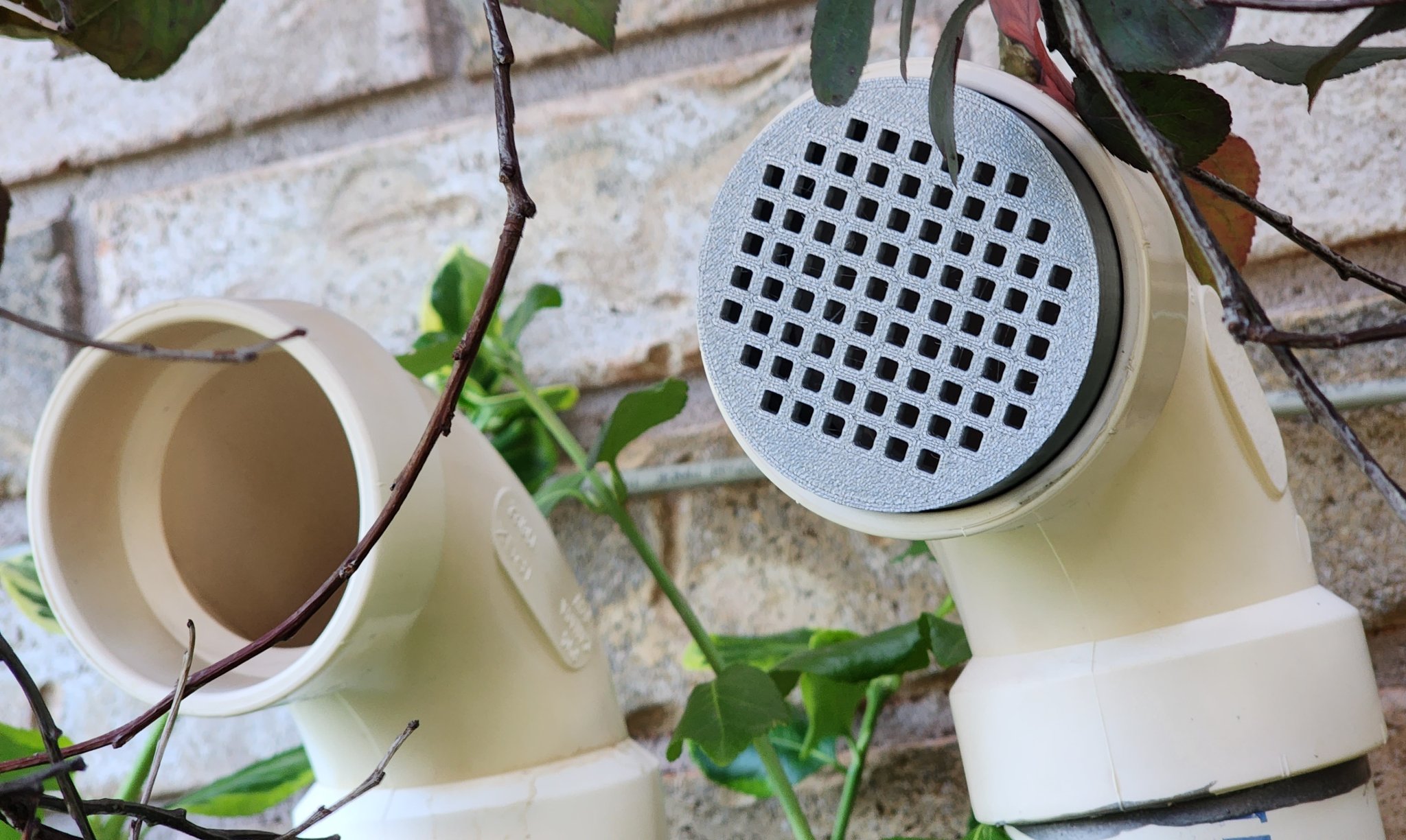 Nắp che ống thông gió lò sưởi 2 inch bằng PVC