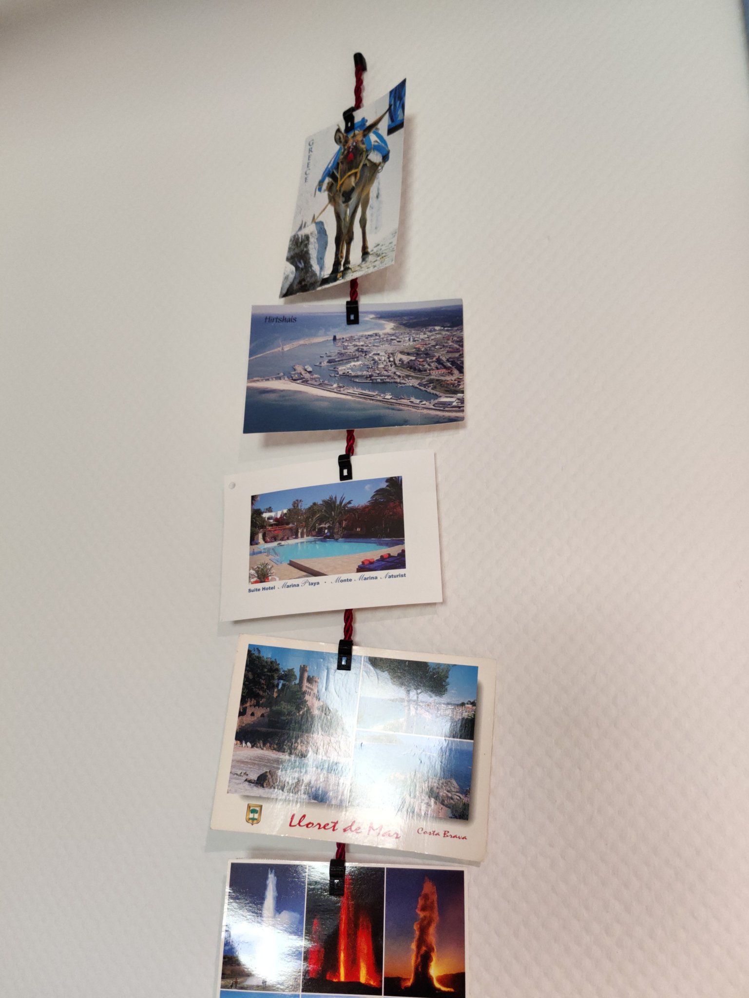 Giá treo bưu thiếp trang trí bằng dây thừng 6mm