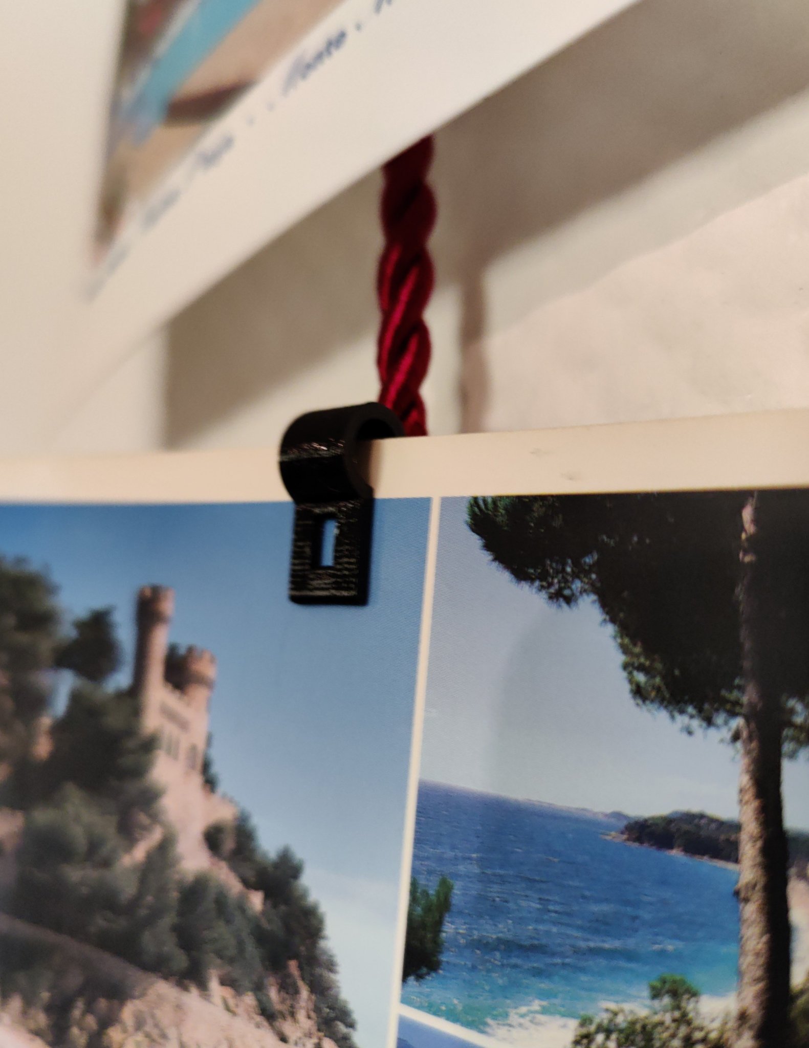 Giá treo bưu thiếp trang trí bằng dây thừng 6mm