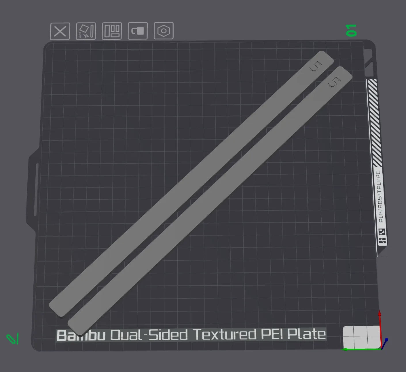 Cây định khoảng cách cho việc cán bột (3, 5, 10mm)