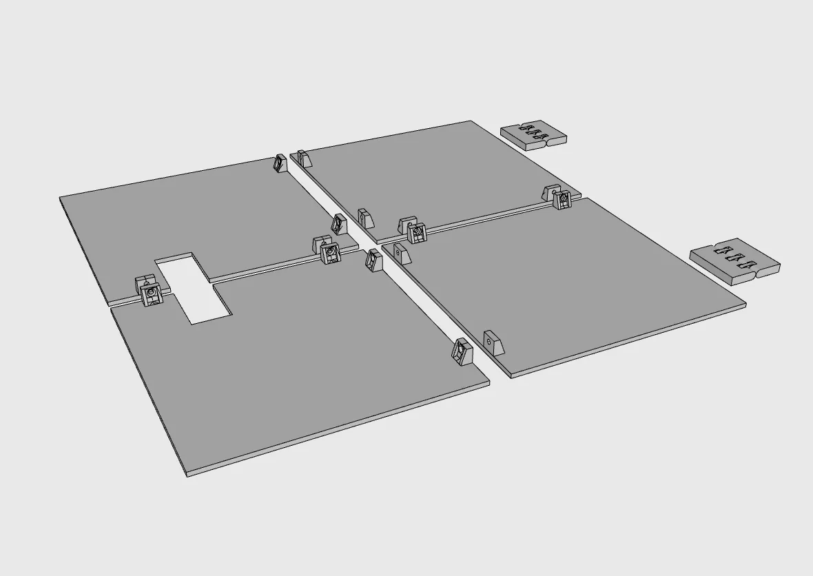 Cửa Ikea Kallax có bản lề dễ in