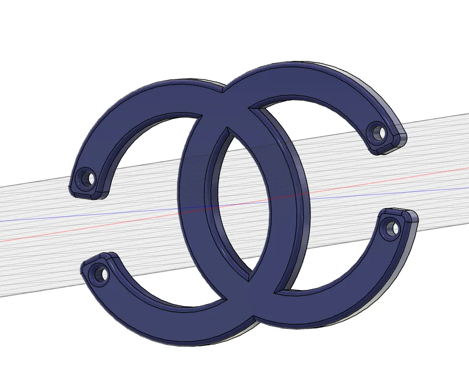 Logo thương hiệu Chanel nổi bật trong thời trang nữ