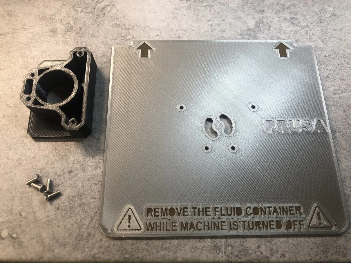 Nắp bồn Prusa CW1/CW1S tương tự như bản gốc bằng thép