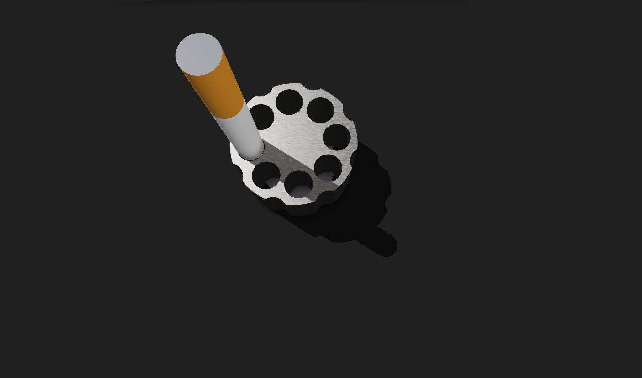 Giá đỡ xì gà hình súng lục để bàn