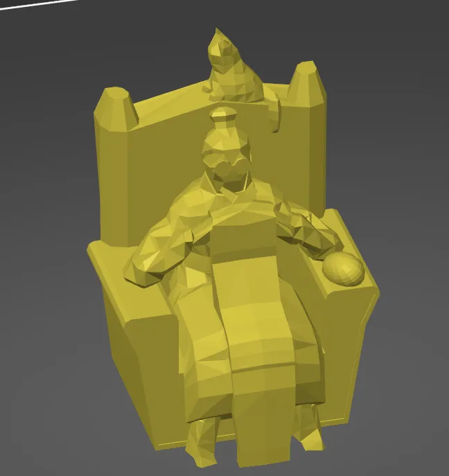 Bà ngoại đan len phong cách lowpoly với mèo bên cạnh