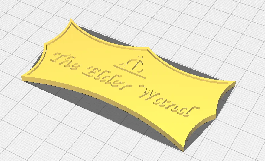 Bảng thông báo về cây đũa quyền năng nhất với biểu tượng...