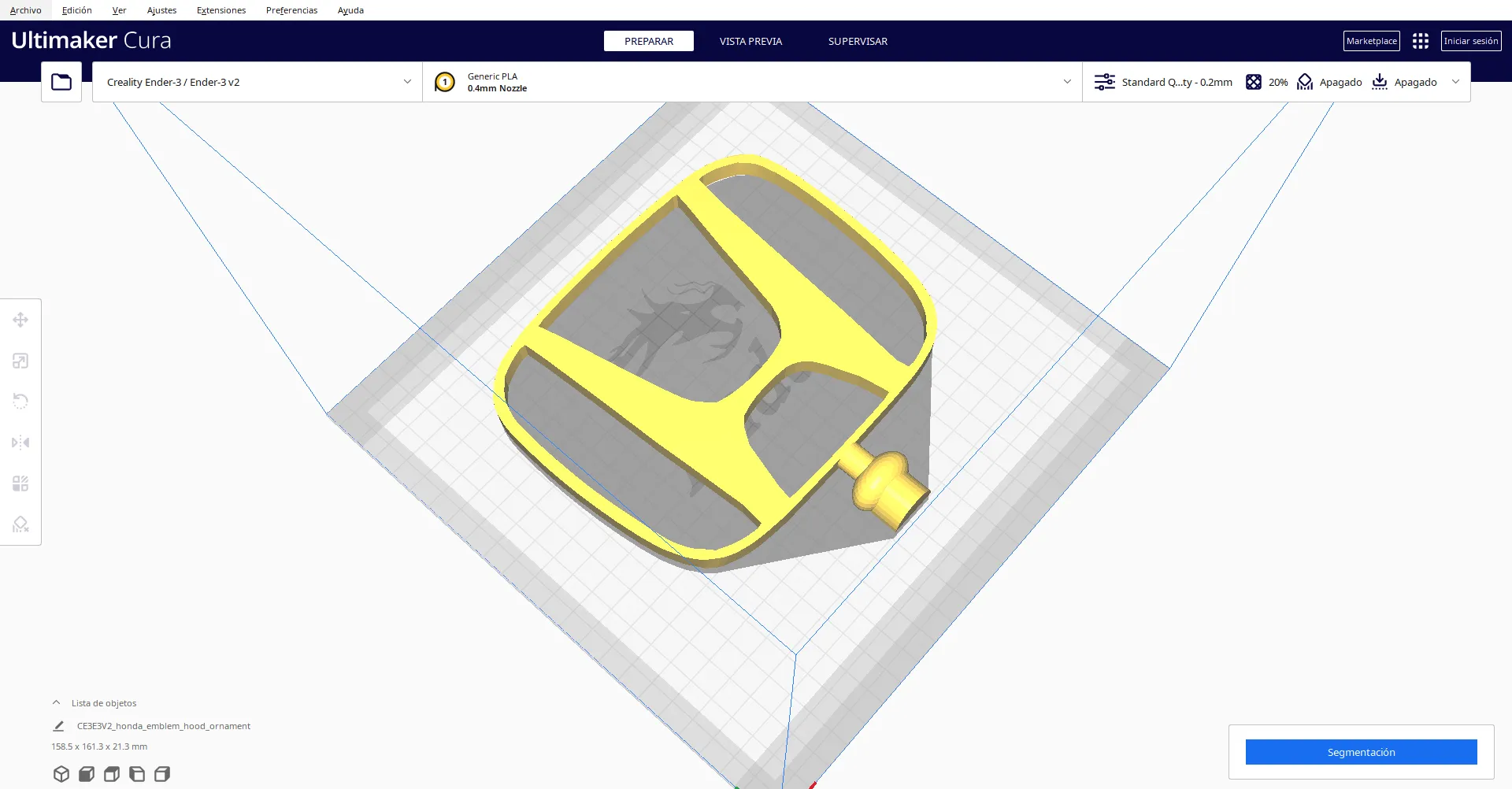 Nắp trang trí mui xe Honda 3D