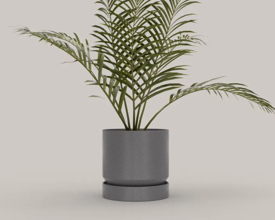 Bộ 21 chậu cây với đế tích hợp cho không gian sống