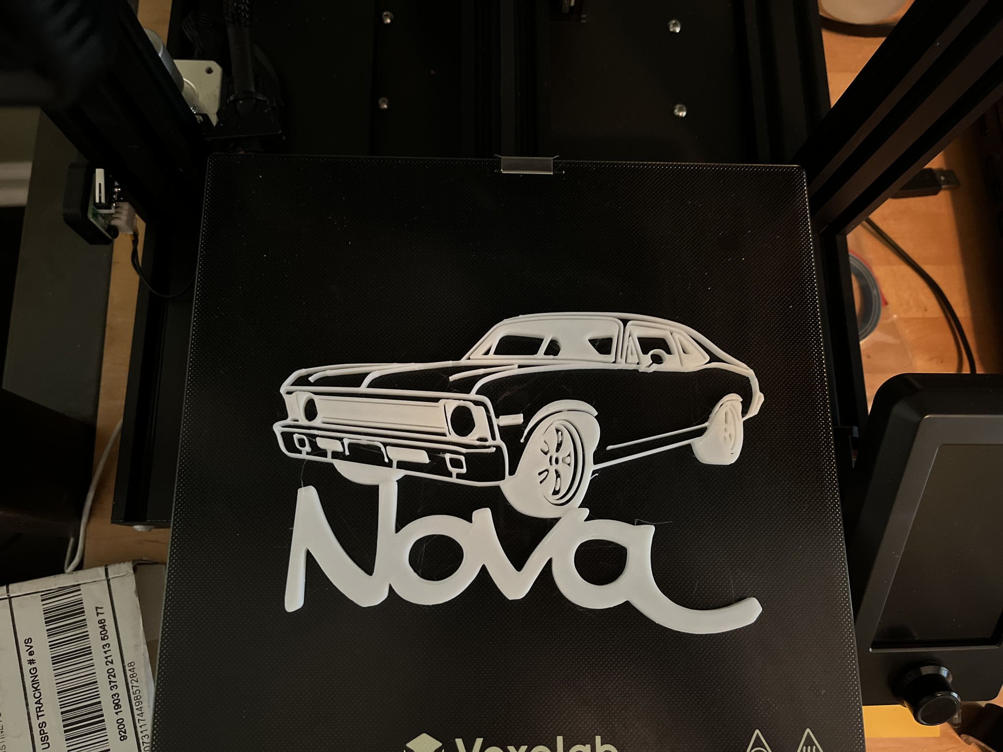 Cắt hình Chevy Nova 69 đơn giản cho bàn làm việc