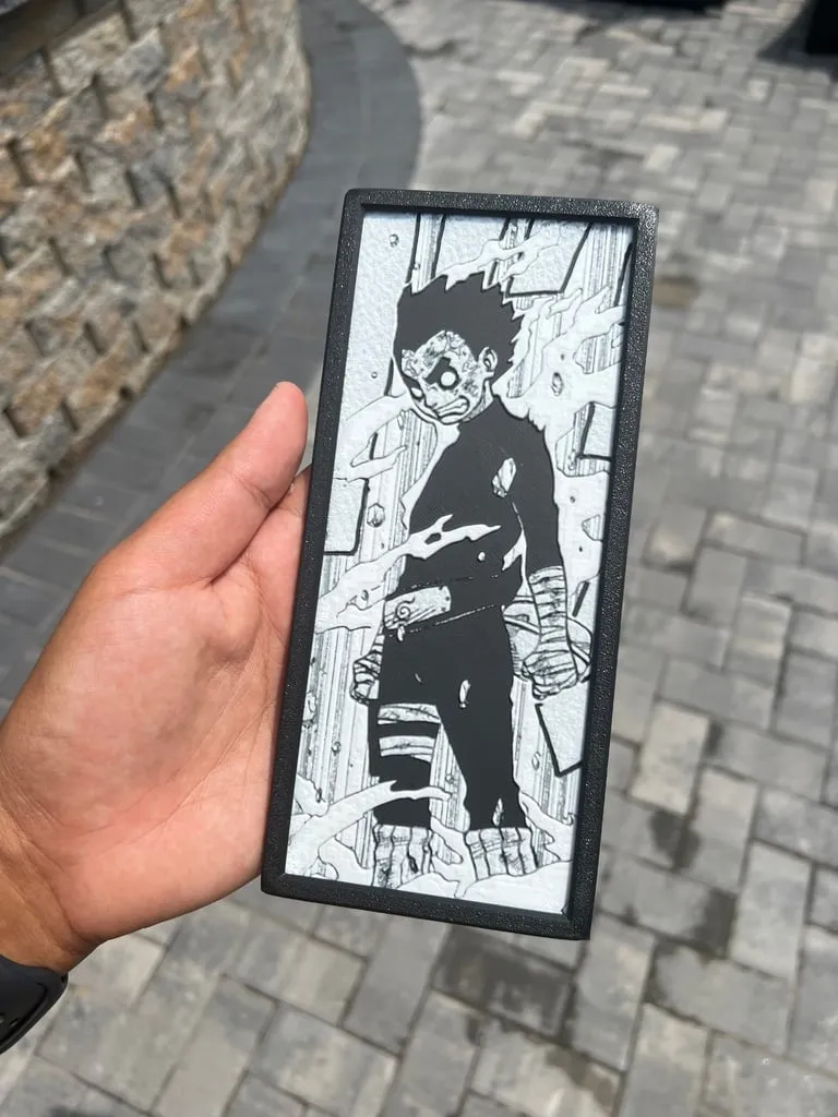 Nhân vật Rock Lee trong panel manga Naruto
