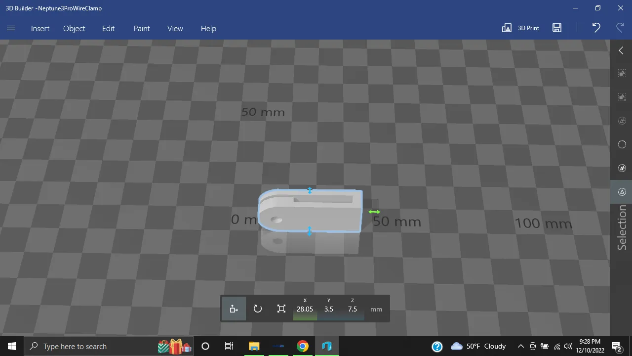 Kẹp dây cho đầu in Elegoo Neptune 3 Pro