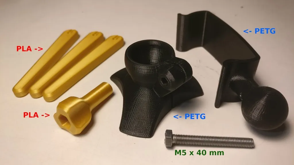 Giá đỡ điện thoại tripod có khớp cầu in 3D