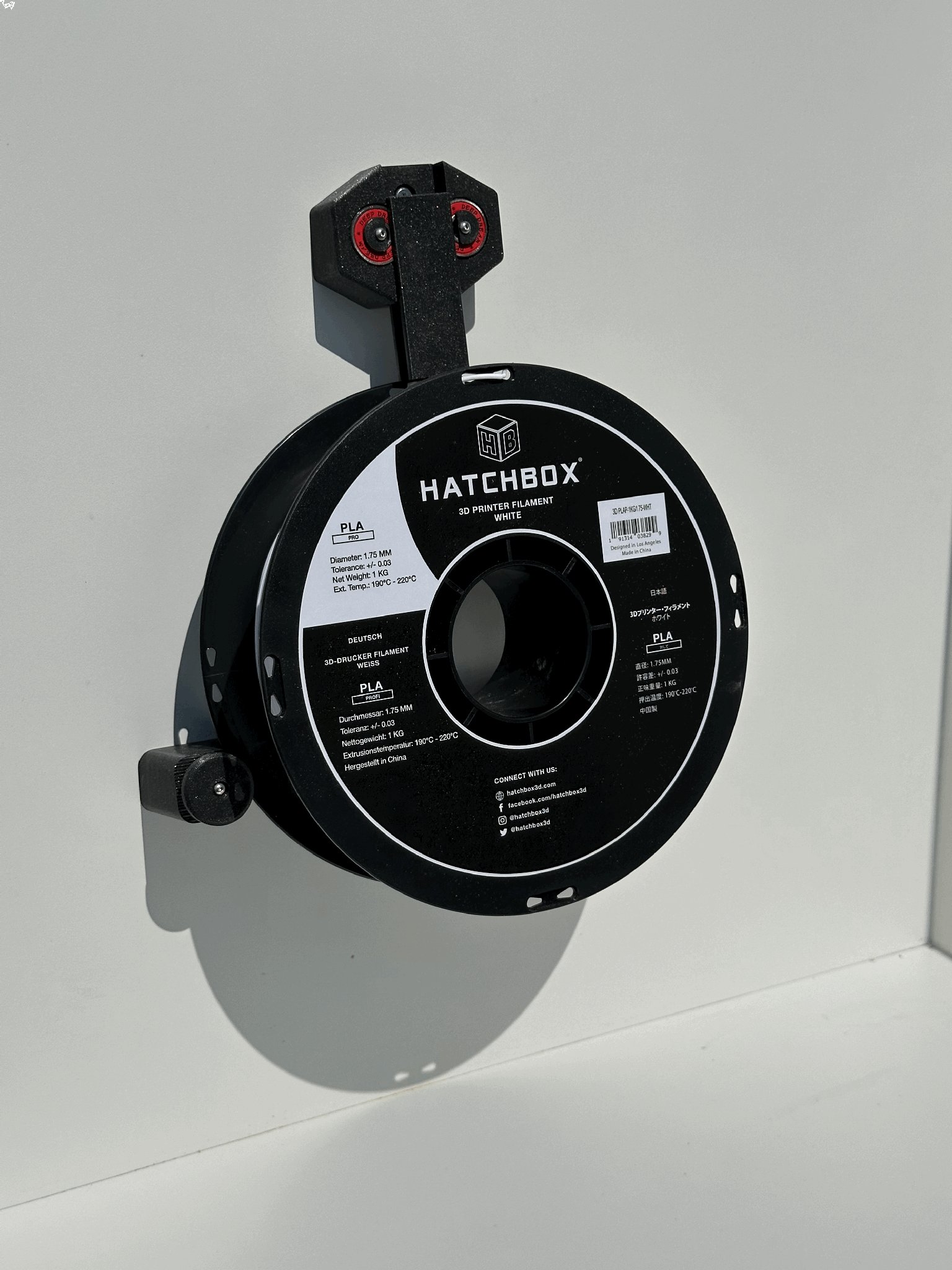 Hệ thống giá đỡ cuộn một mặt cho tường hoặc vỏ máy in 3D