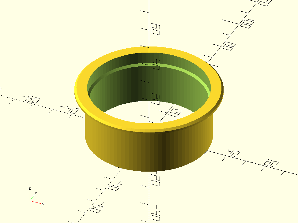 Kabelová průchodka điều chỉnh được trong OpenSCAD
