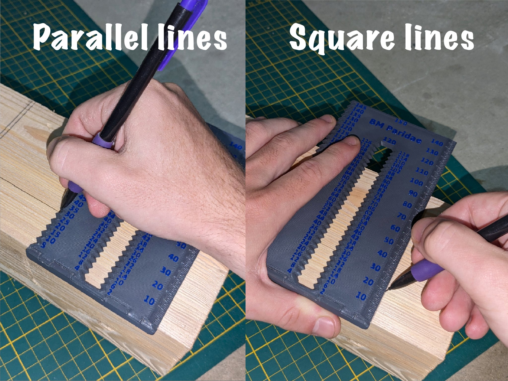 Hướng dẫn đo đạc để vẽ song song với cạnh