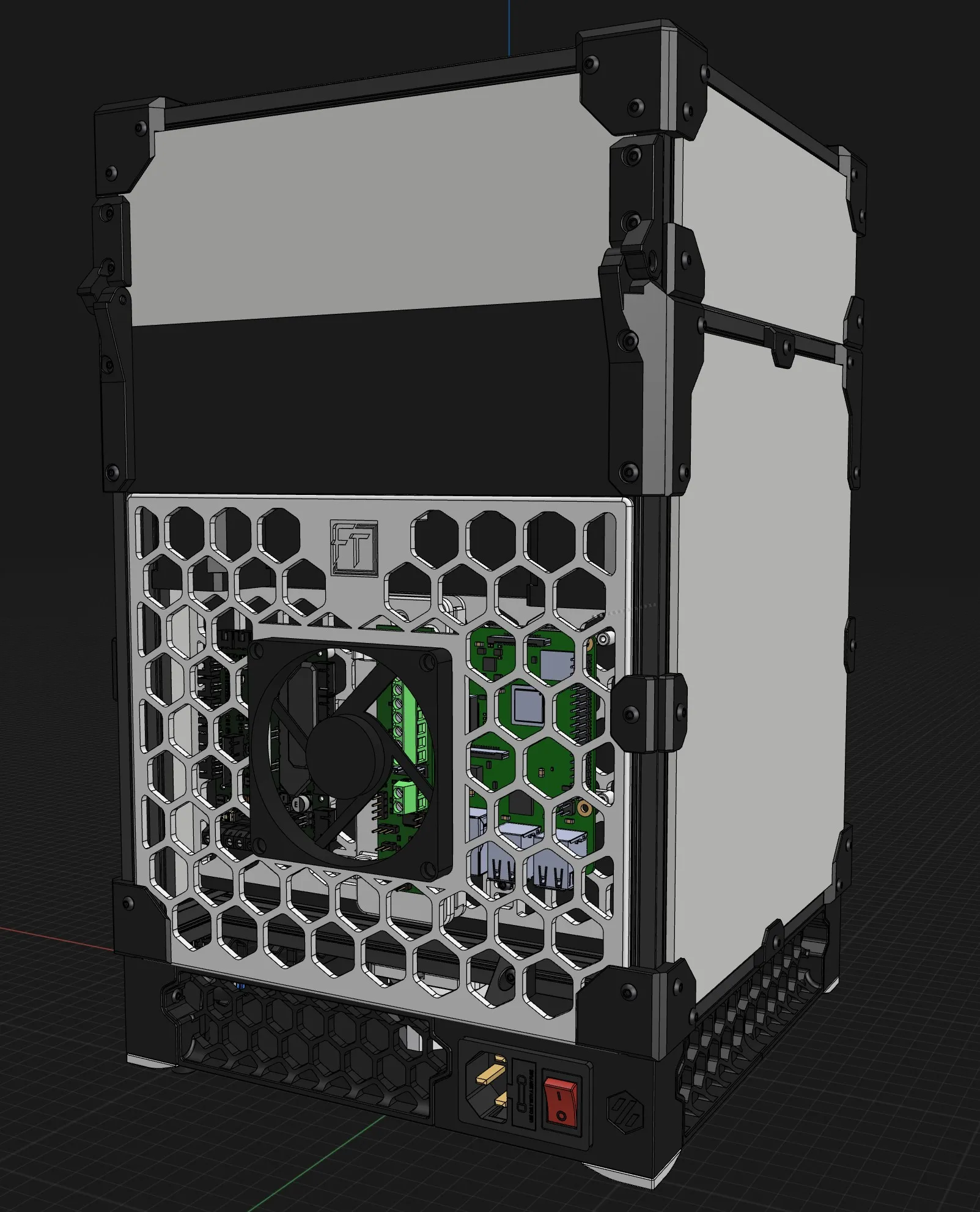 Nắp sau cải tiến cho máy in Voron V0.2