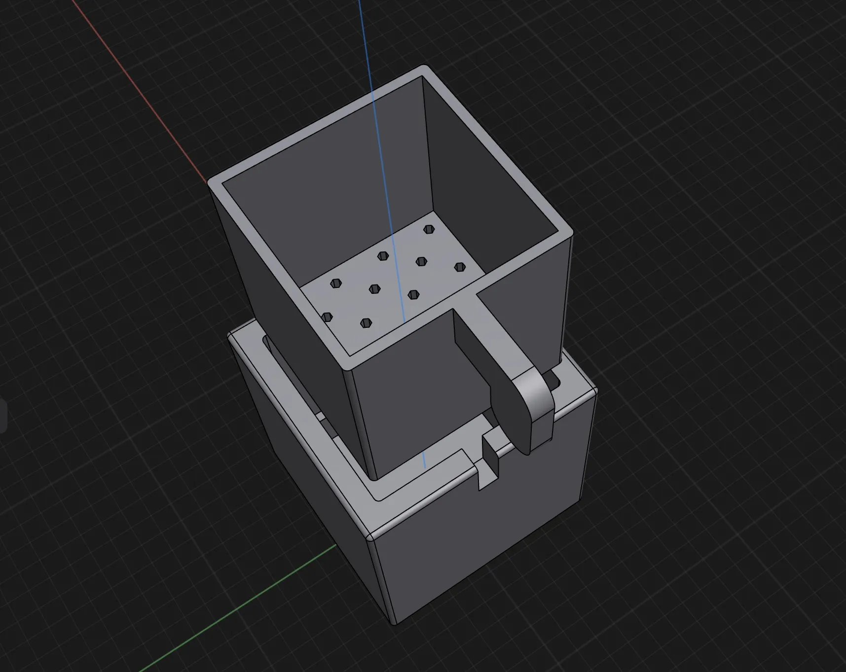 Chậu cây đơn giản có lỗ thoát nước dễ in 3D