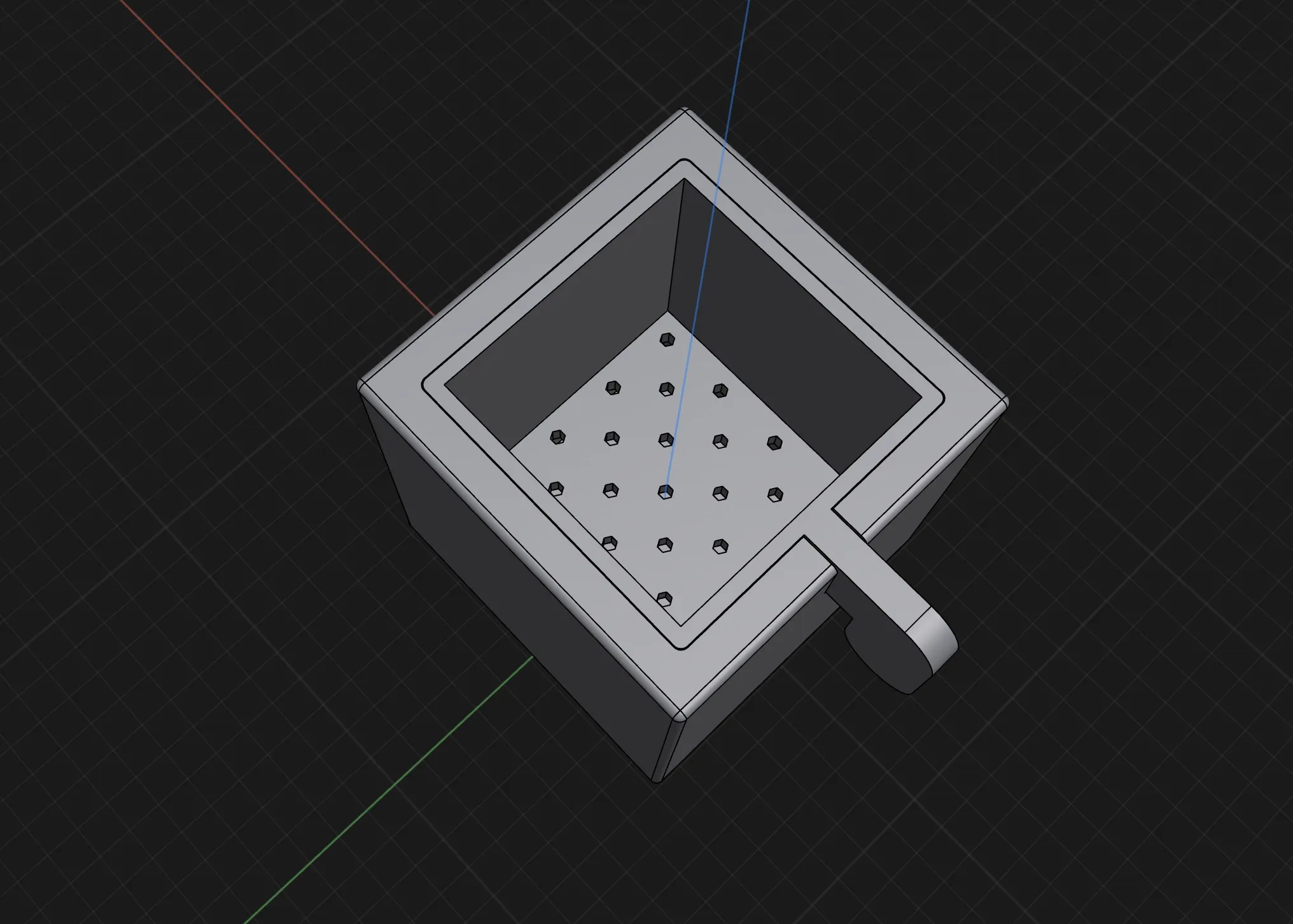 Chậu cây đơn giản có lỗ thoát nước dễ in 3D