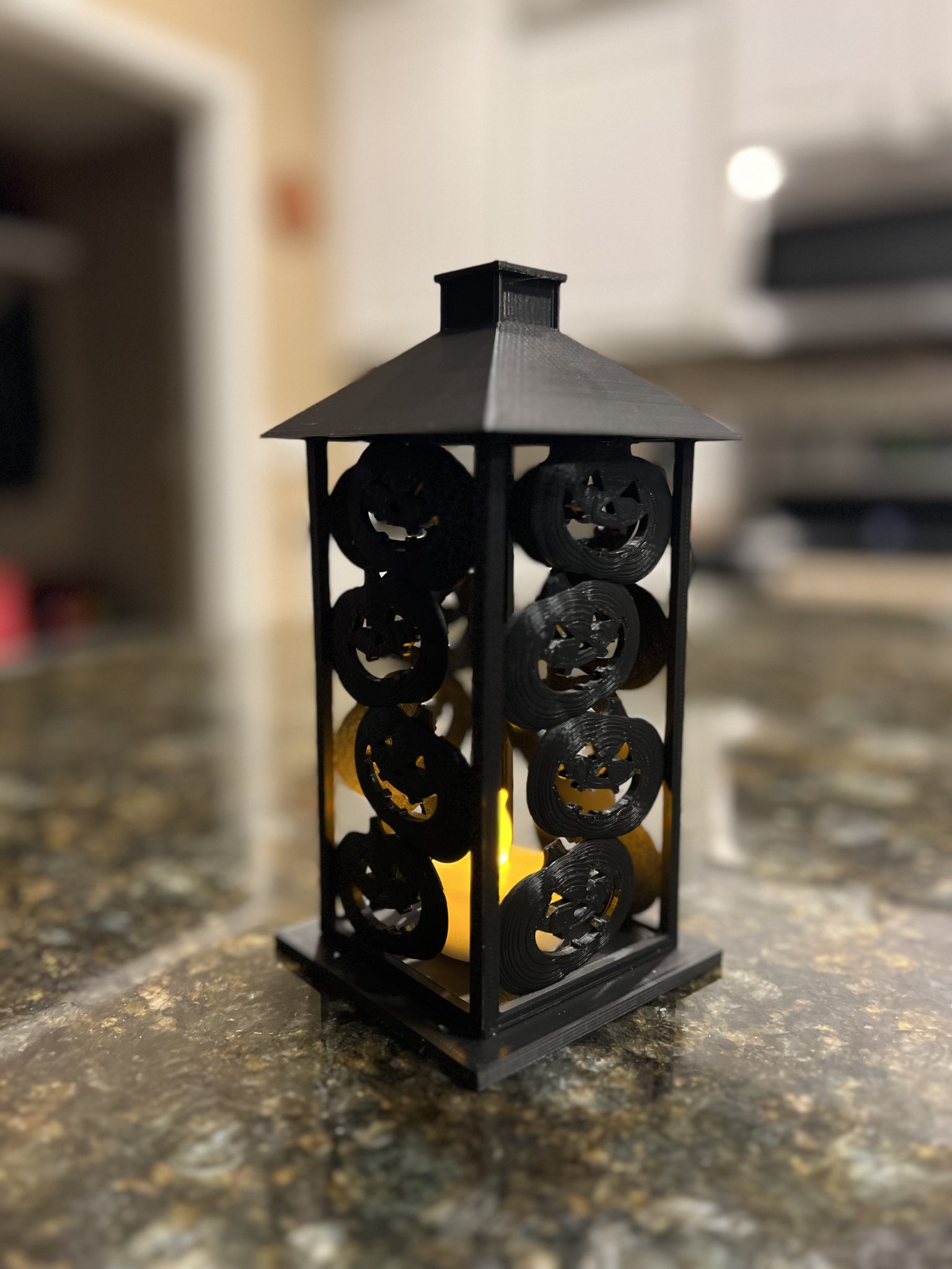 Đèn lồng bí ngô xếp chồng kiểu dáng mới