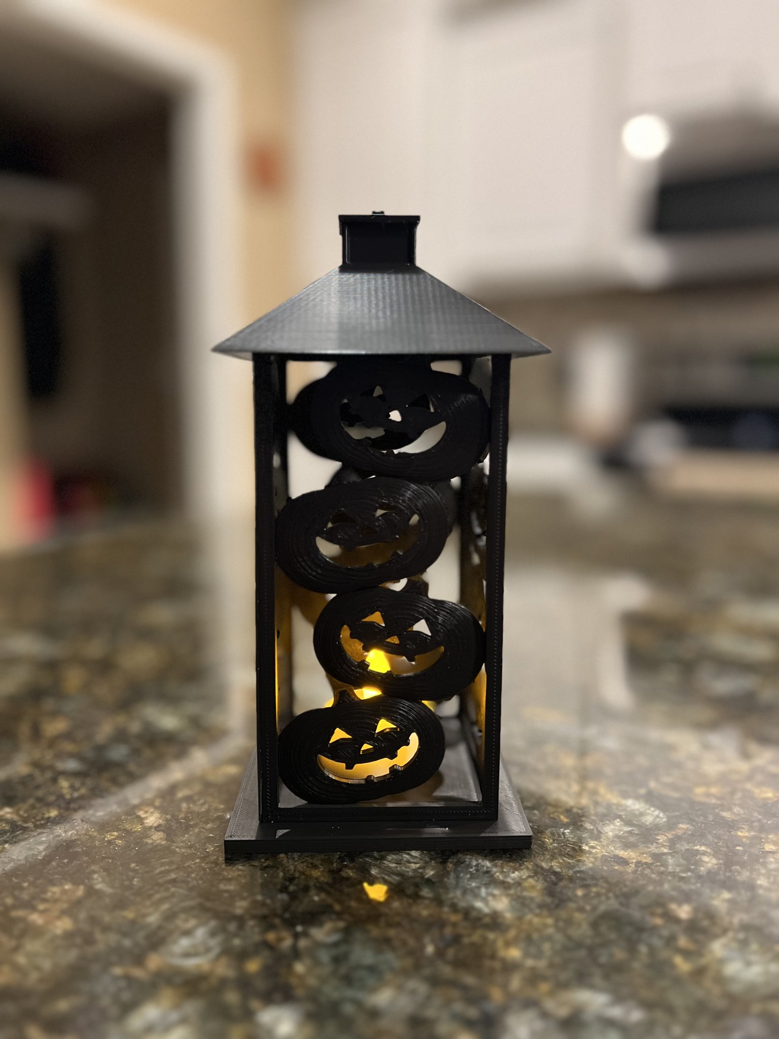 Đèn lồng bí ngô xếp chồng kiểu dáng mới