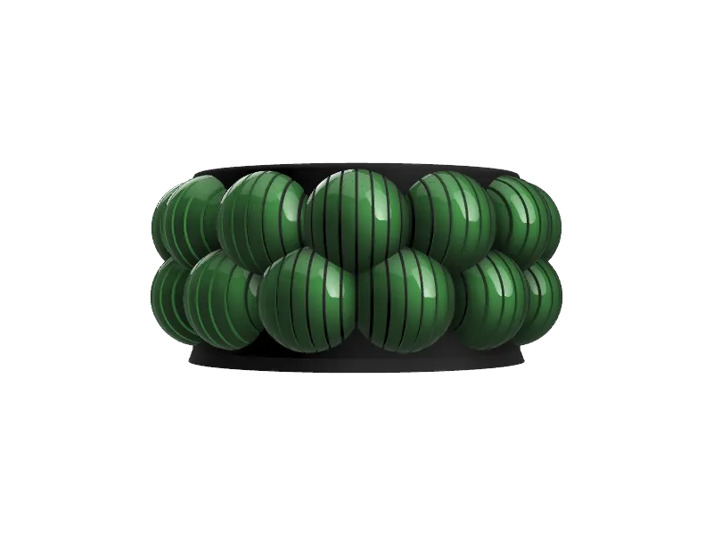 Bát blob với những quả bóng nhô ra khỏi thành