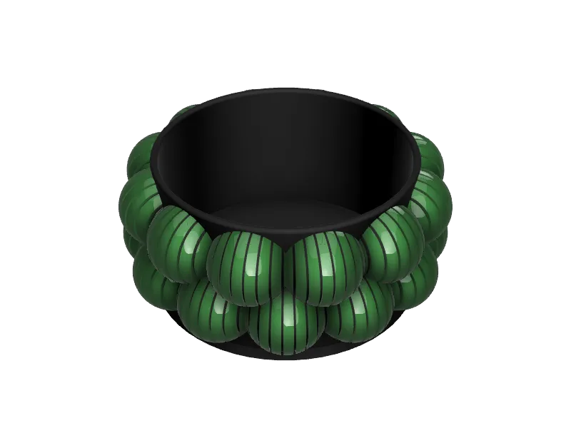 Bát blob với những quả bóng nhô ra khỏi thành