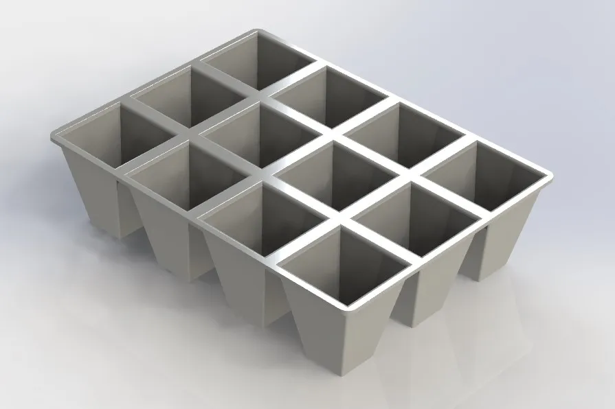 Máy ươm hạt với dung tích 12 cây trồng