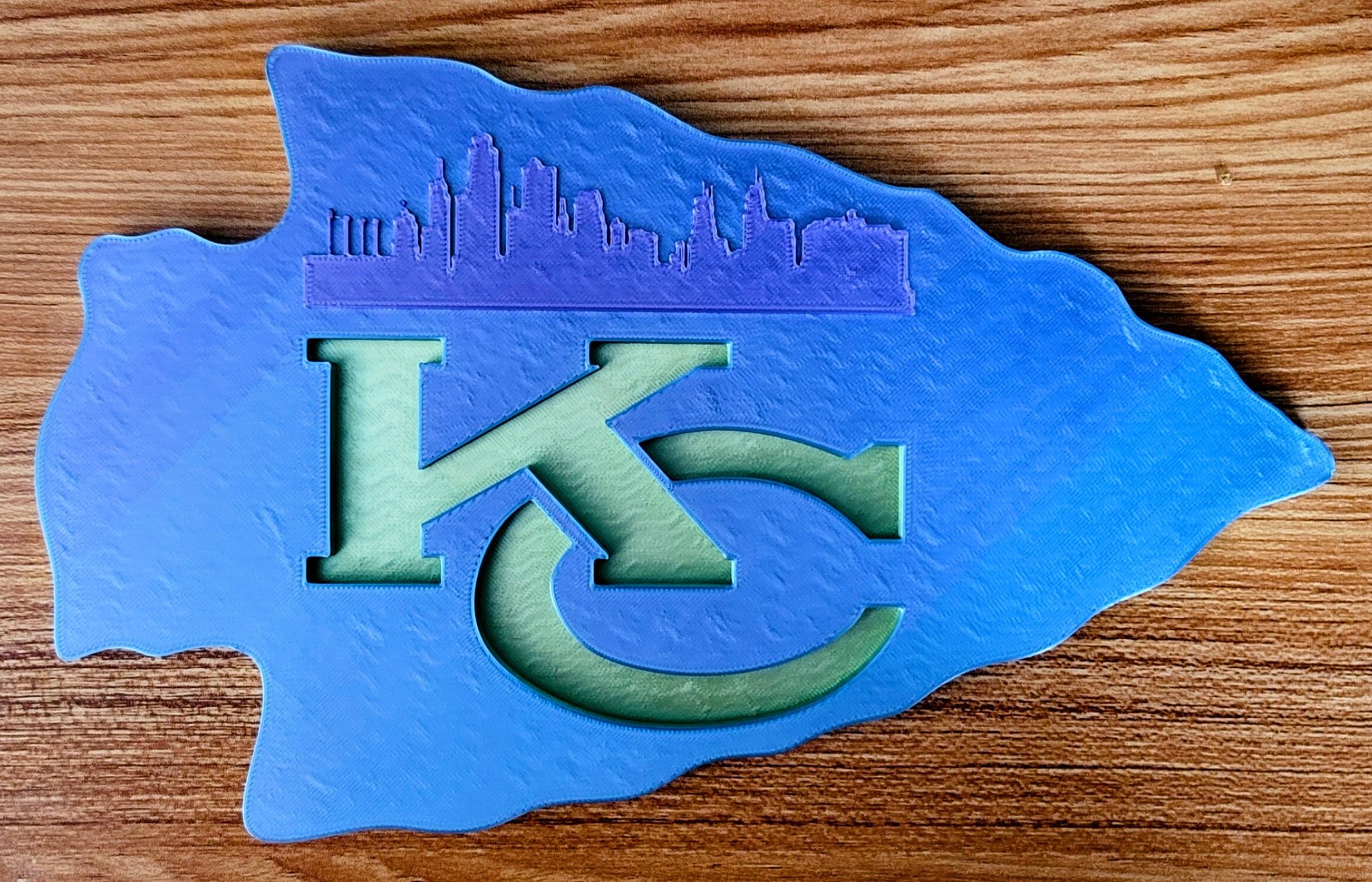 Biểu tượng tường Kansas City Chiefs với thiết kế mô-đun