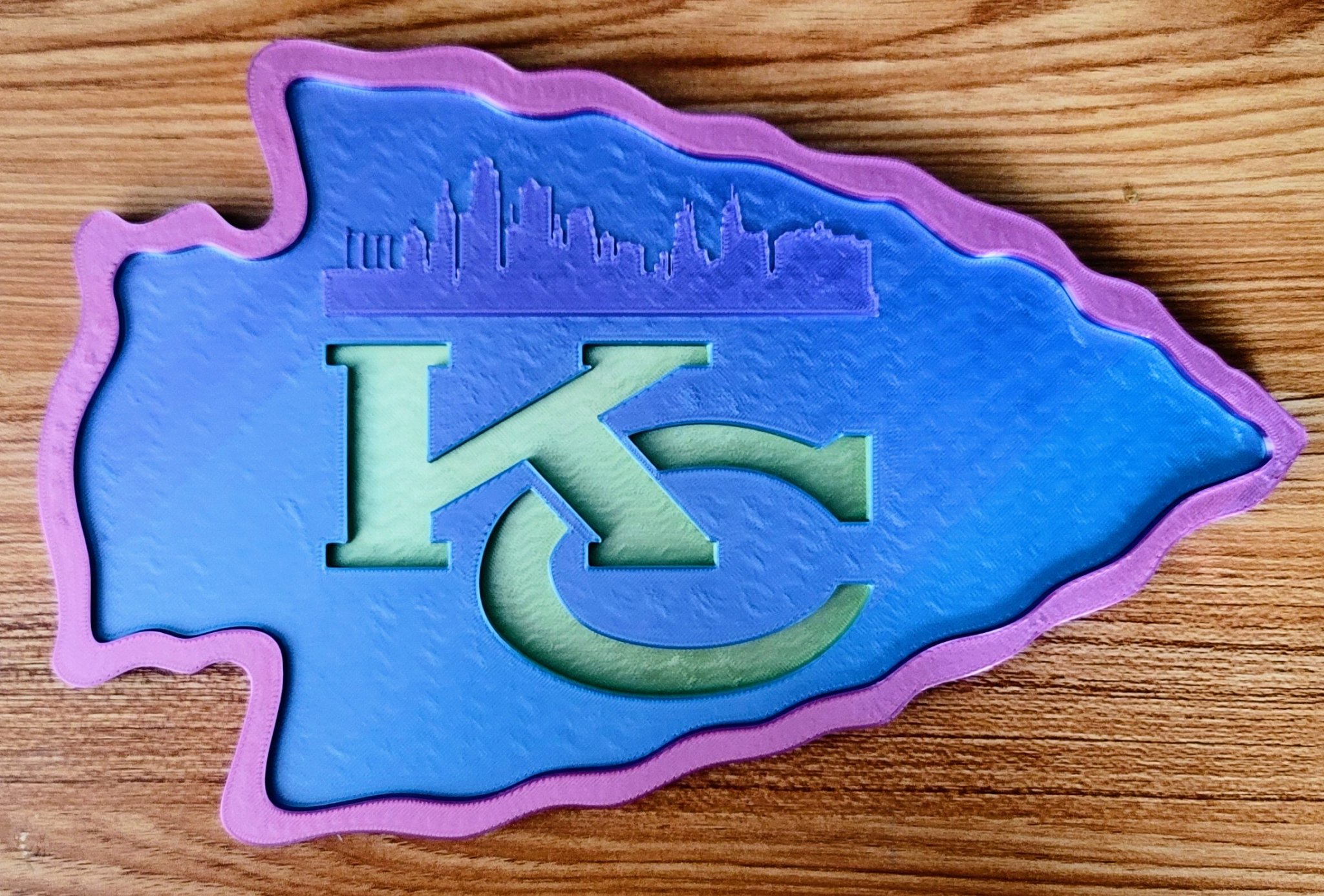 Biểu tượng tường Kansas City Chiefs với thiết kế mô-đun