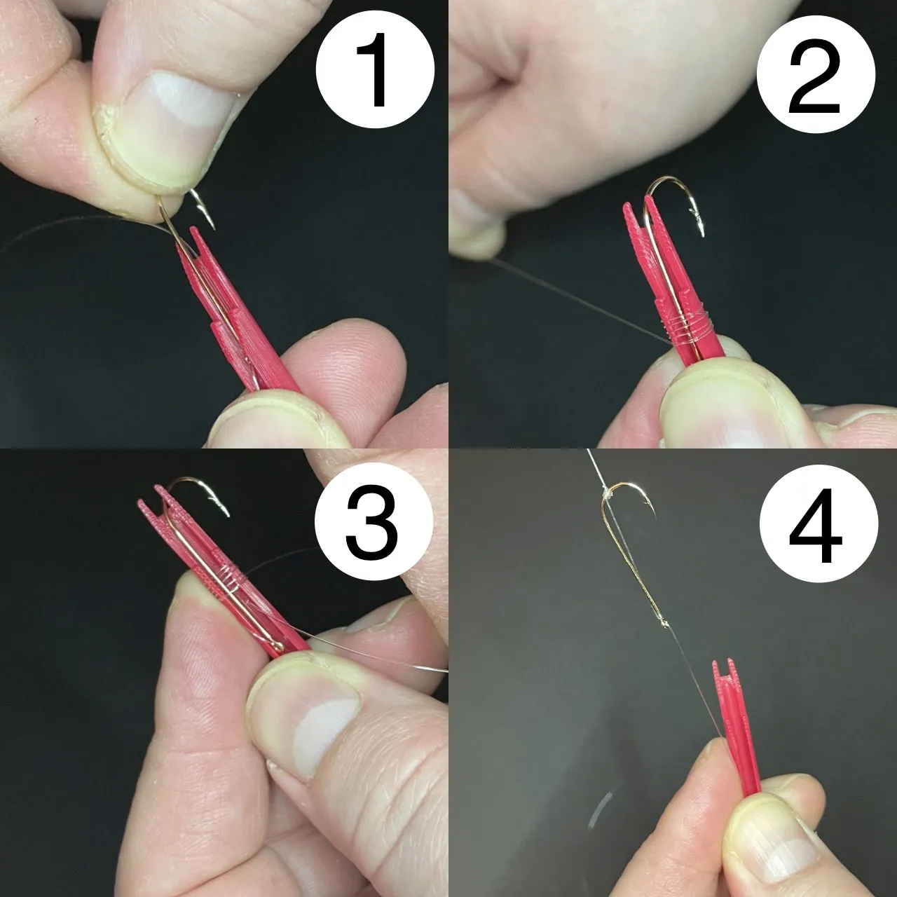 Công cụ buộc dây câu cá bằng nút snell