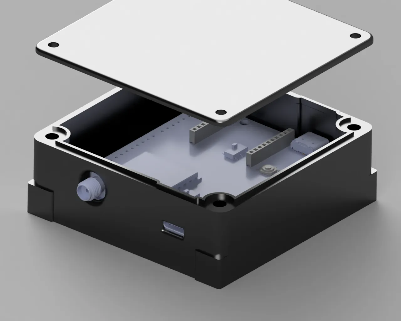 Hộp đựng Ardusimple simpleRTK2B với nắp in 3D