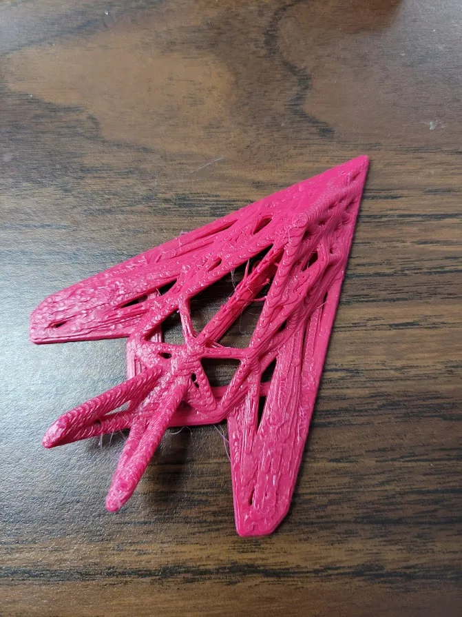 Mô hình máy bay tàng hình Voronoi F117 phong cách Low Poly