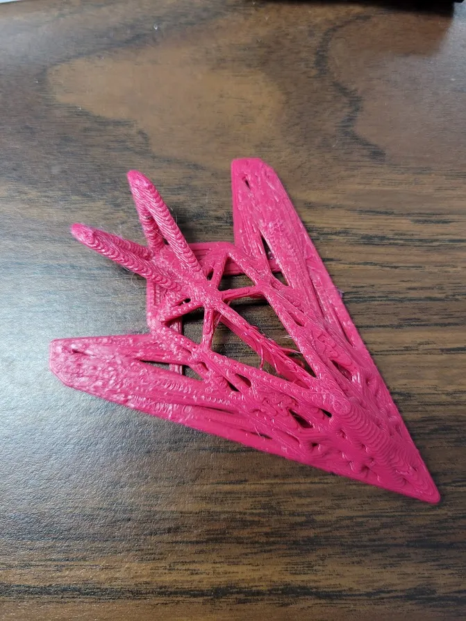 Mô hình máy bay tàng hình Voronoi F117 phong cách Low Poly