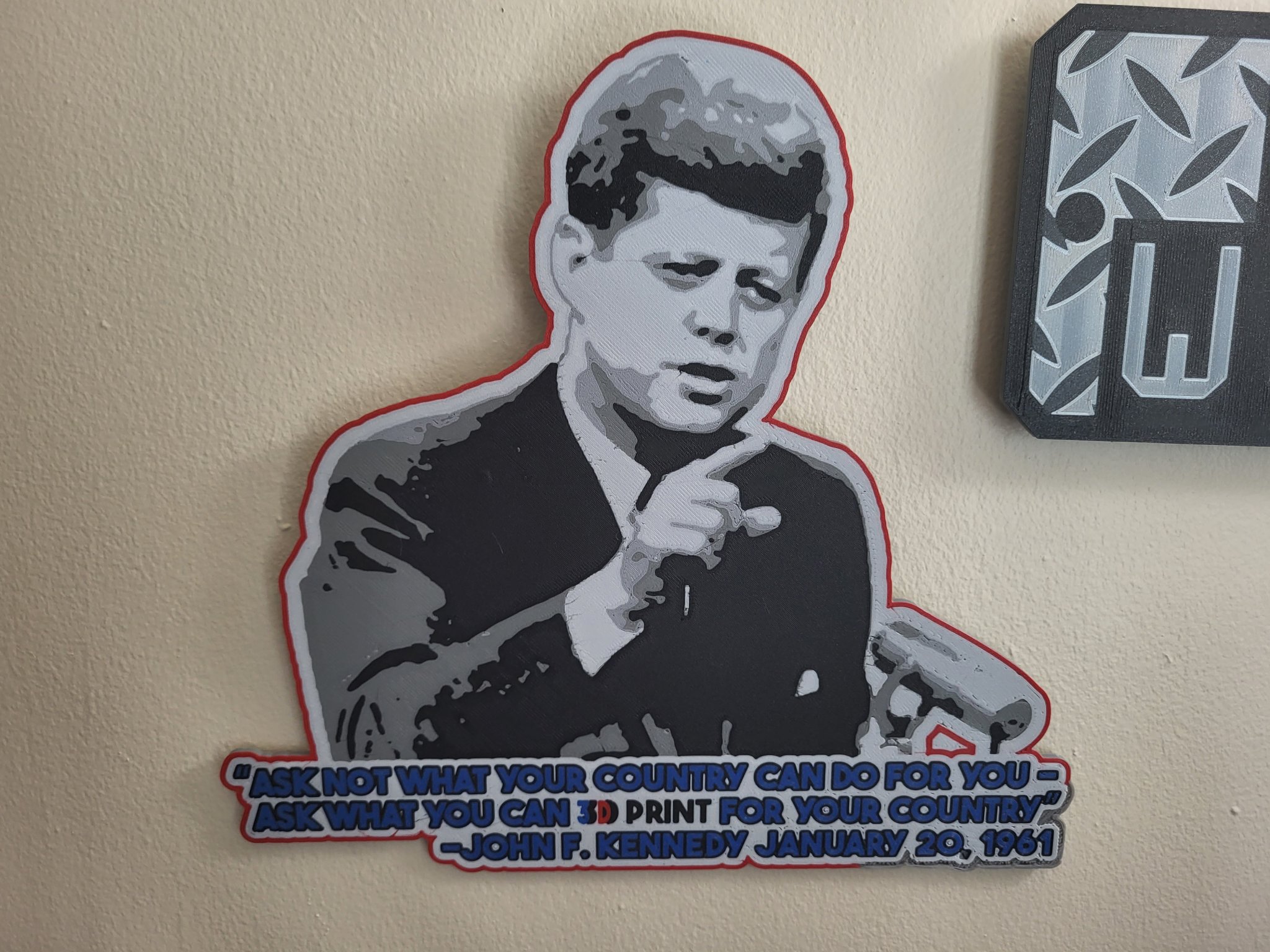 Câu trích dẫn truyền cảm hứng của JFK in 3D
