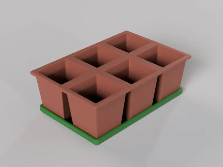 Chậu ươm hạt giống - mô hình 2