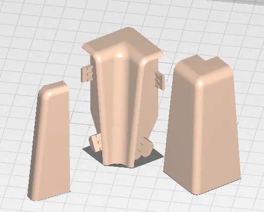 Góc chân tường 60mm thay thế cho chân tường hỏng