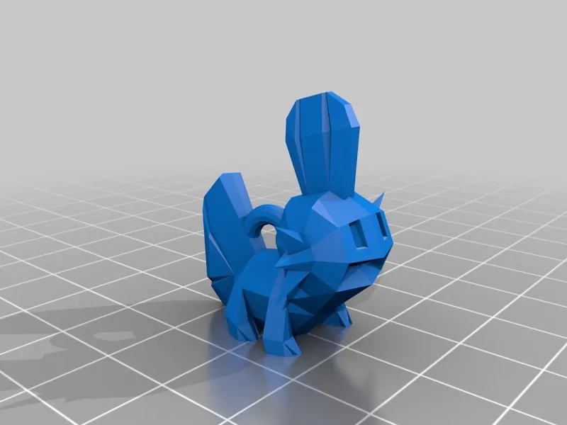 Móc khóa Mudkip phong cách Low Poly