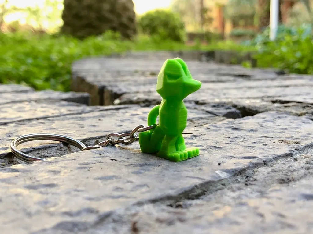 **Móc khóa Treecko phong cách low poly**