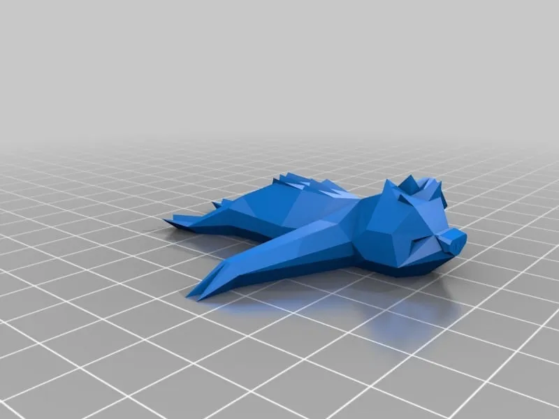 Slakoth phong cách low poly với 3 tư thế khác nhau