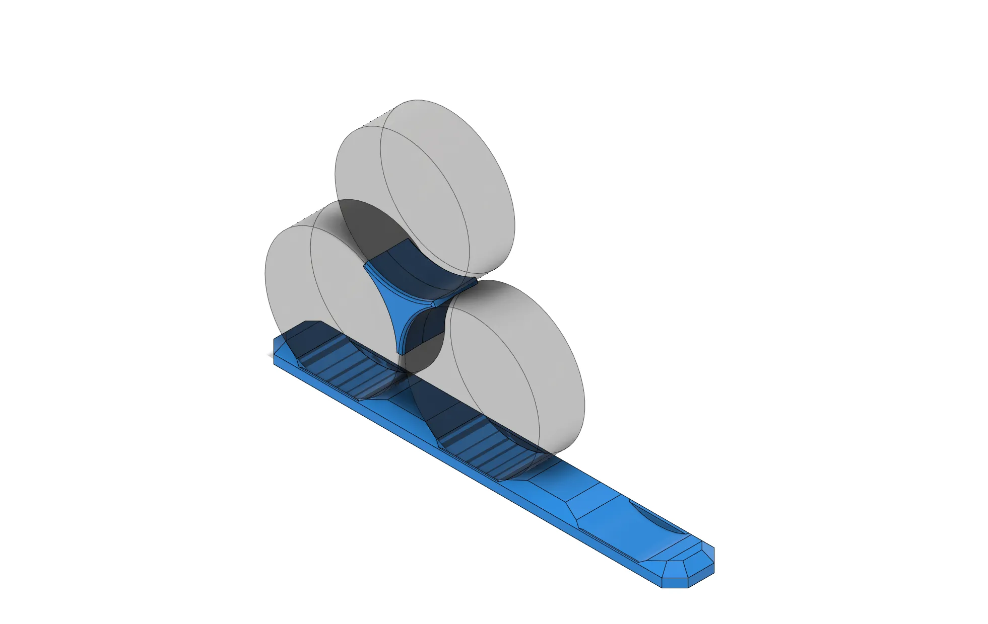 Giá đỡ bóng hockey hình chóp cho 6 viên puck