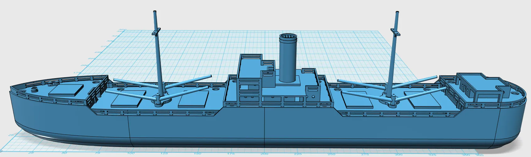 Tàu hàng mô phỏng chi tiết cho người đam mê in 3D