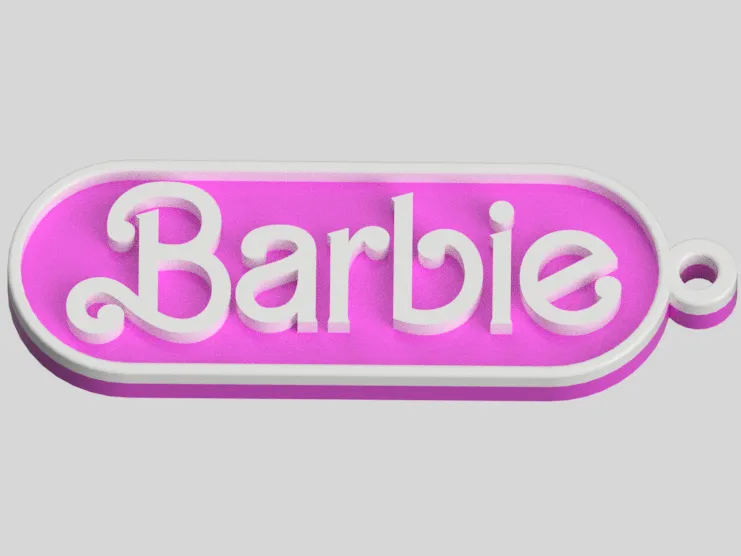 Móc khóa Barbie dễ thương với hai màu sắc nổi bật