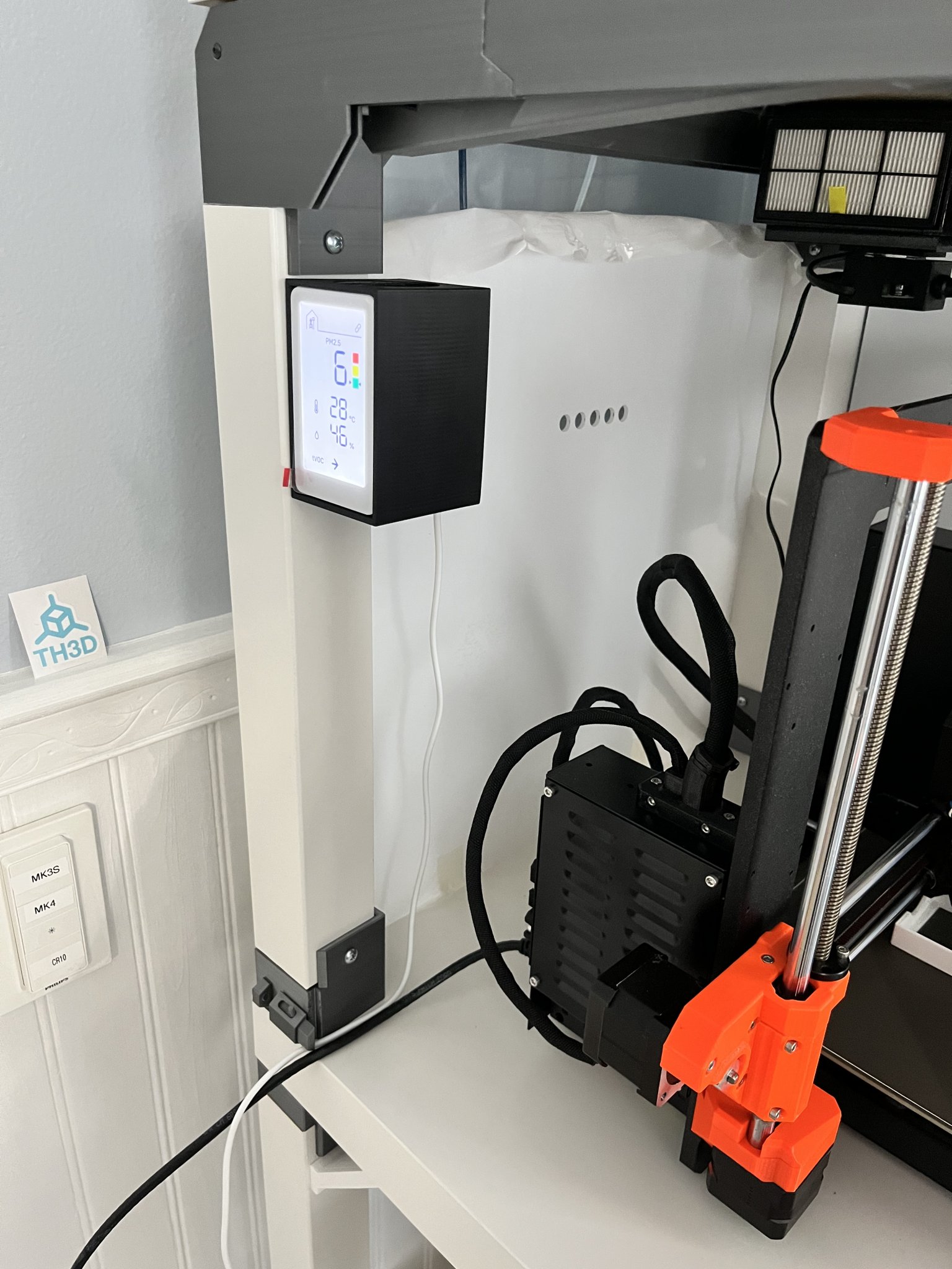 Vỏ hộp cho thiết bị đo PM 2.5 và VOC IKEA Vindstyrka