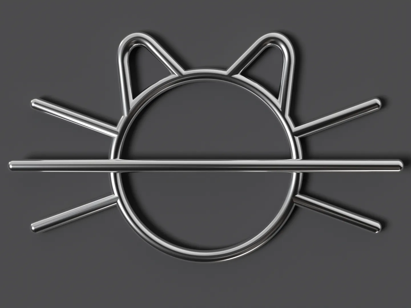 Kẹp tóc mèo thiết kế cao cấp với notch trung tâm