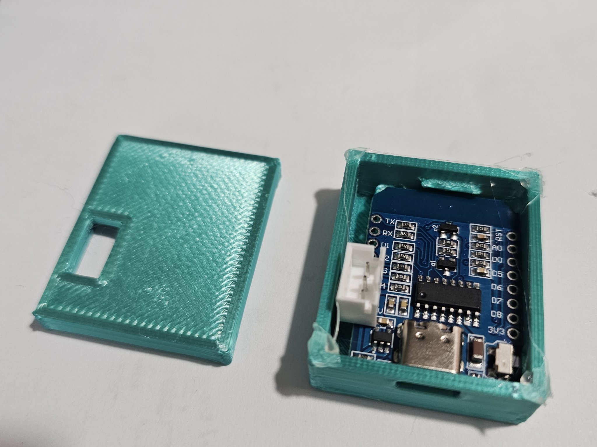 Hộp cho ESP8266 WEMOS D1 Mini (USB C) trong dự án WLED