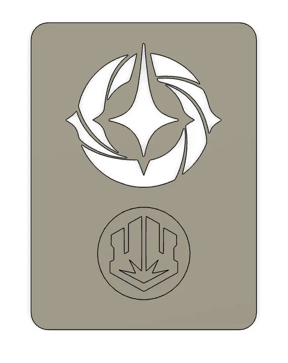 Hộp bài Disney Lorcana với biểu tượng mực in