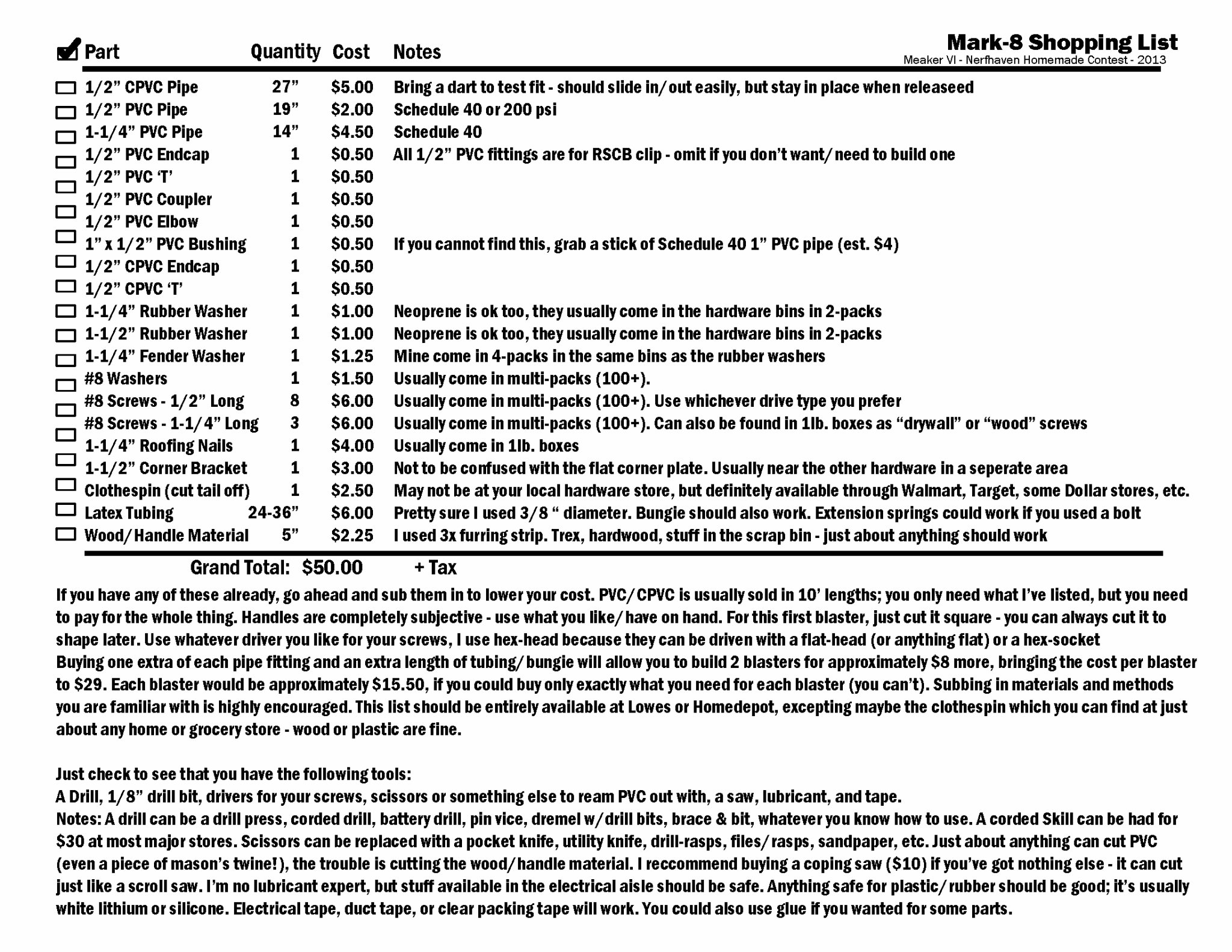 Súng bắn Nerf Meaker Mk-8 phong cách OG năm 2013