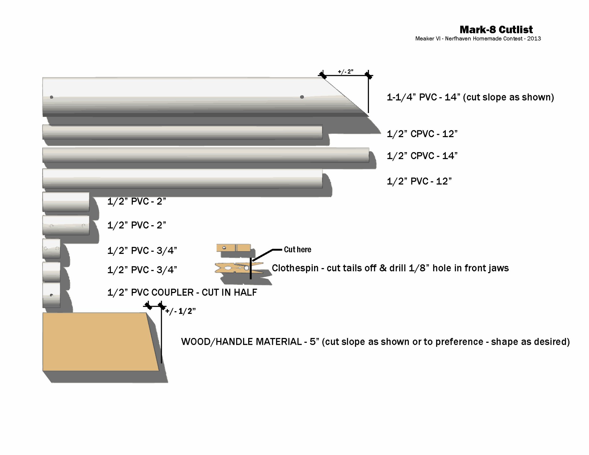 Súng bắn Nerf Meaker Mk-8 phong cách OG năm 2013