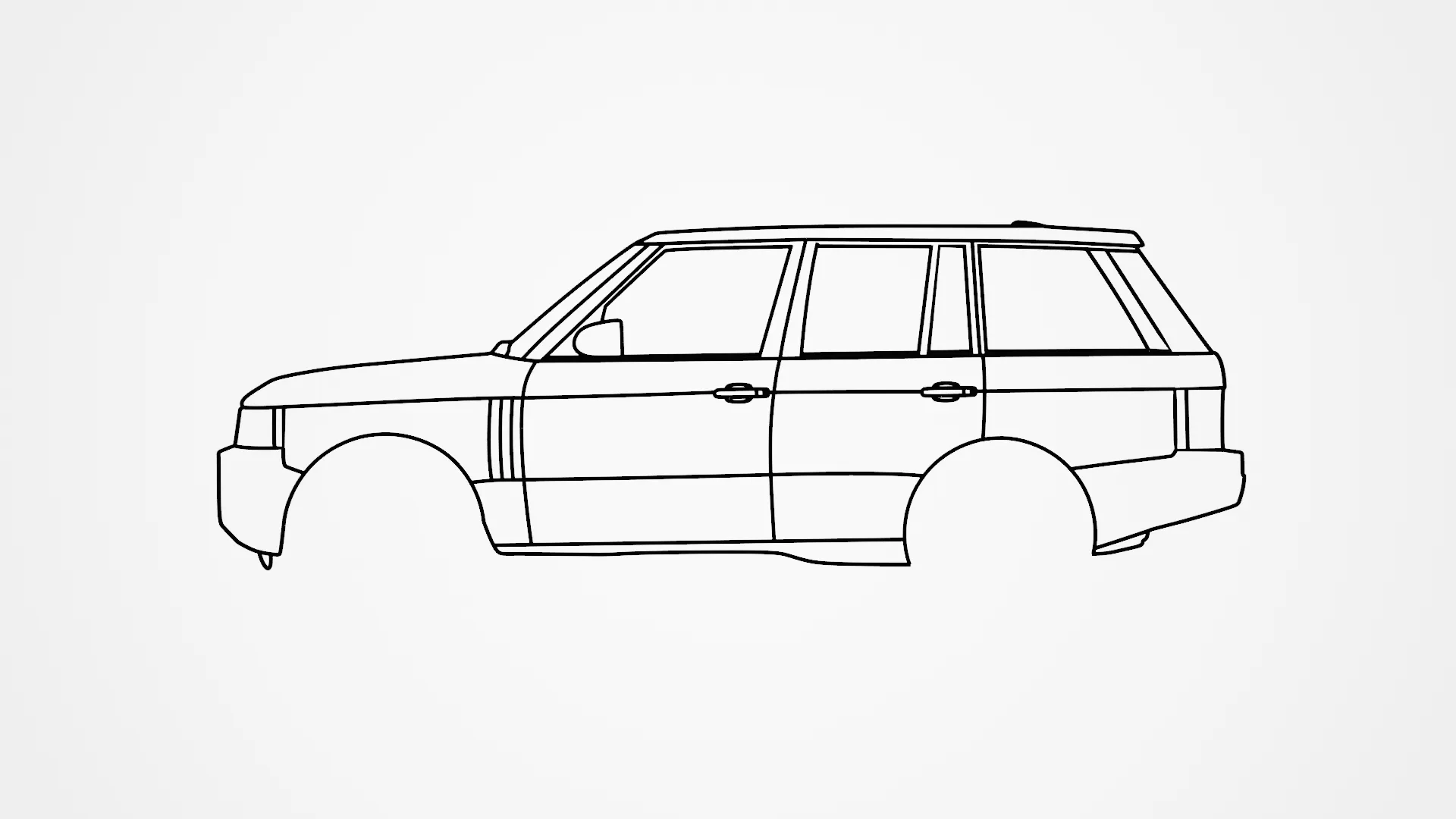 Nghệ thuật tường hình bóng Range Rover L322