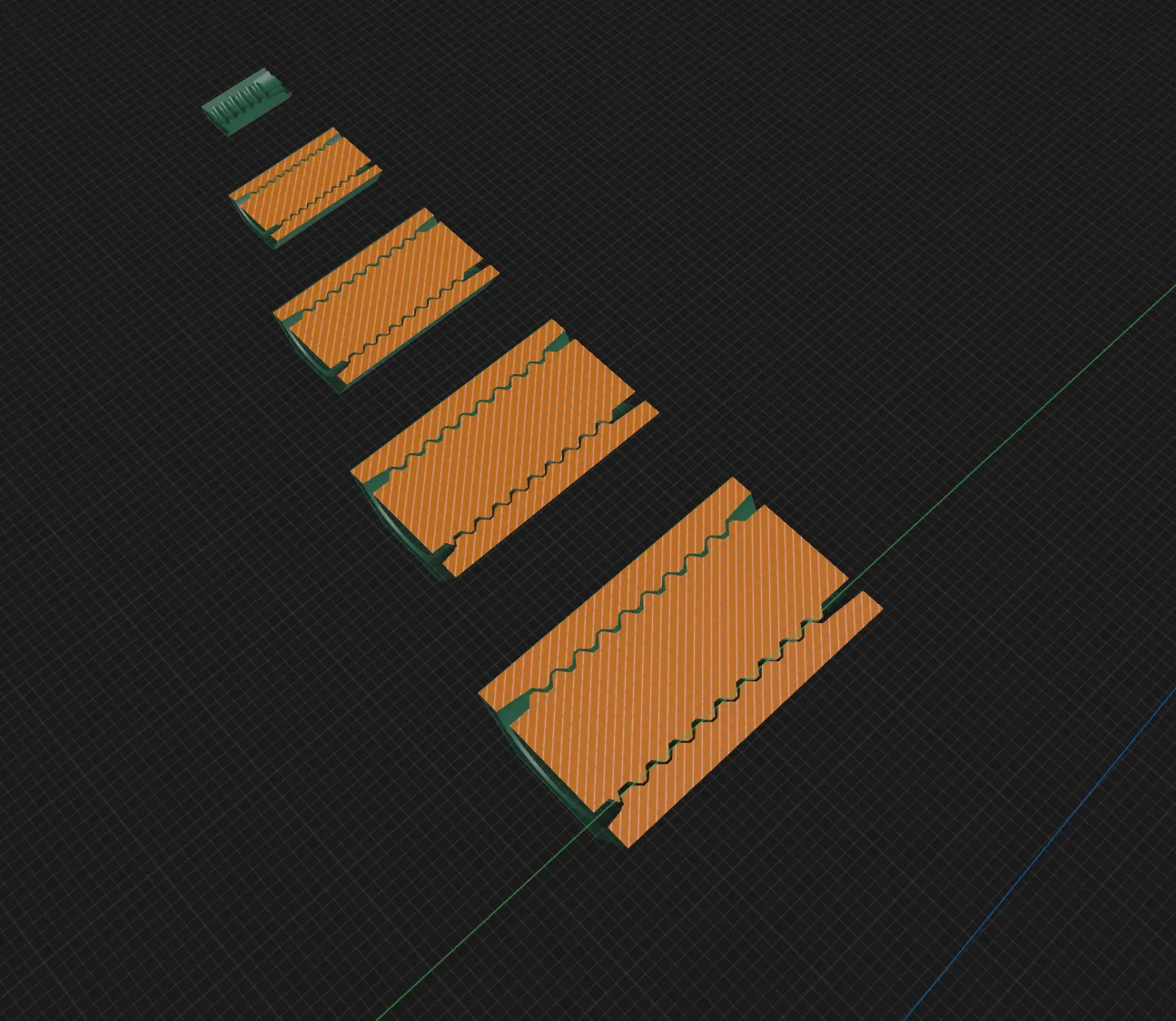 Trục và ổ cắm có ren mét tùy chỉnh cho mô hình 3D
